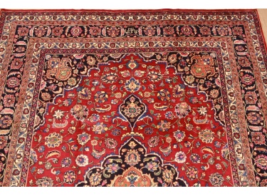Perser Teppich Maschad Wollteppich 338x249 cm Rot