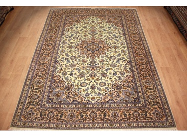 Persian carpet "Kashan" pure wool 337x245 cm Beige