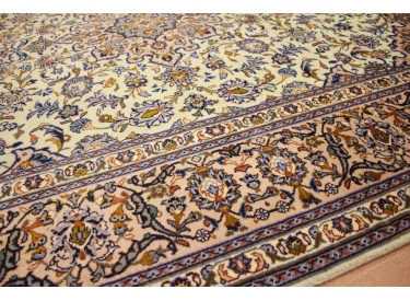 Persian carpet "Kashan" pure wool 337x245 cm Beige