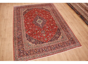 Persian carpet Kashan virgin wool 339x245 Red