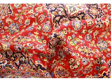 Persian carpet Kashan virgin wool 339x245 Red