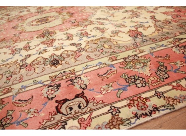 Persian carpet Tabriz with silk 270x195 cm Beige