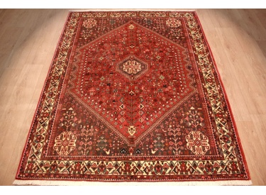Persian carpet Abadeh pure wool 200x159 cm Red