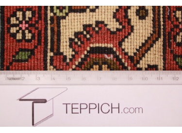 Perserteppich Bidjar Orient Teppich 202x137 cm Rot