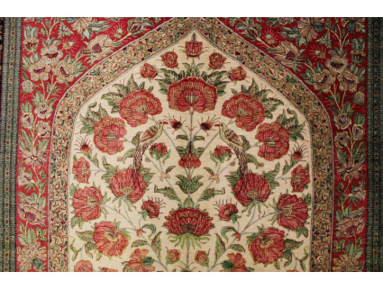 Persian carpet Qum pure Silk 207x139 cm