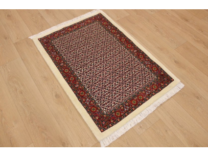 Perser Teppich "Bijar" Orientteppich mit Seide 115x82 cm