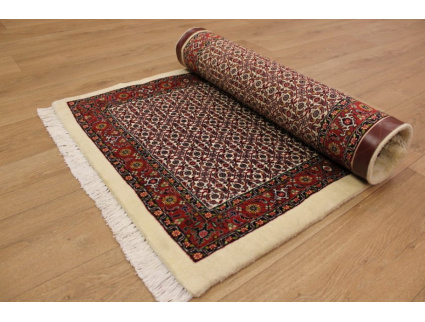 Perser Teppich "Bijar" Orientteppich mit Seide 115x82 cm