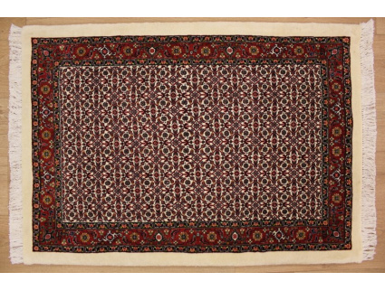 Perser Teppich "Bijar" Orientteppich mit Seide 115x82 cm