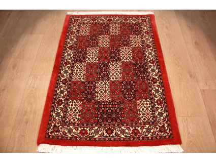 Persian carpet Bidjar with silk 120x80 cm Red