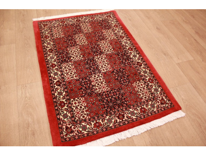 Persian carpet Bidjar with silk 120x80 cm Red