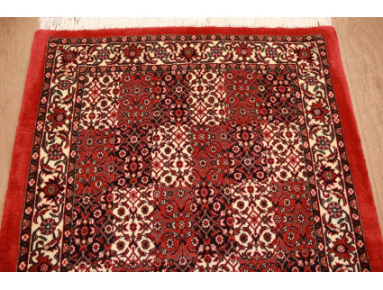 Persian carpet Bidjar with silk 120x80 cm Red