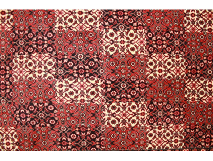 Persian carpet Bidjar with silk 120x80 cm Red