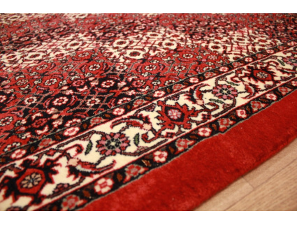 Persian carpet Bidjar with silk 120x80 cm Red