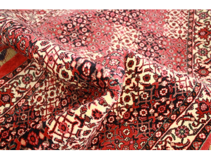 Persian carpet Bidjar with silk 120x80 cm Red