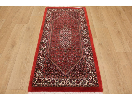 Persian carpet "Bijar" with Silk 146x70 cm