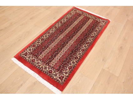 Perser Teppich "Bijar" Orientteppich mit Seide 142x70 cm