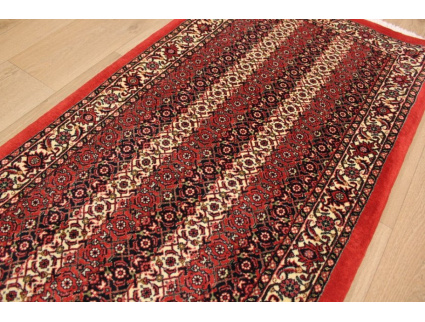 Perser Teppich "Bijar" Orientteppich mit Seide 142x70 cm