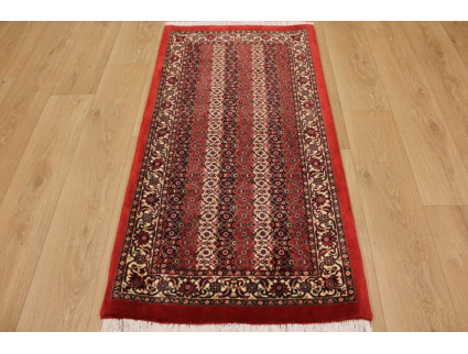 Perser Teppich "Bijar" Orientteppich mit Seide 142x70 cm