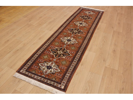 Persian carpet "Ardebil" Runner wool 289x79 cm