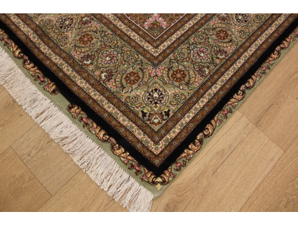 Persian carpet Tabriz Mahi with Silk 320x210 cm black