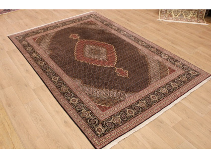 Persian carpet Tabriz Mahi 300x200 cm Black