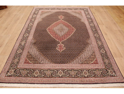 Persian carpet Tabriz Mahi 300x200 cm Black