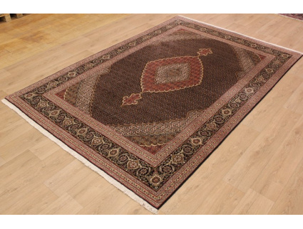 Persian carpet Tabriz Mahi 300x200 cm Black