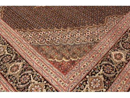 Persian carpet Tabriz Mahi 300x200 cm Black