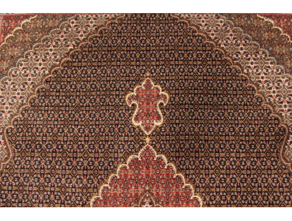 Persian carpet Tabriz Mahi 300x200 cm Black