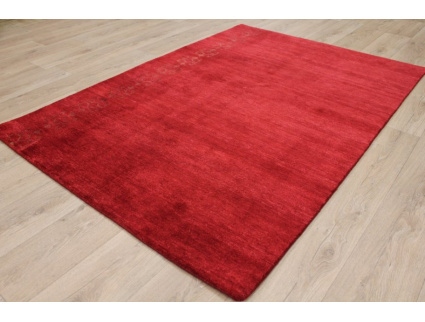 Oriental carpet Loribaft virgin wool & silk 132x91 cm