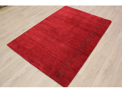 Oriental carpet Loribaft virgin wool & silk 132x91 cm