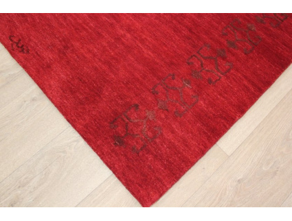 Oriental carpet Loribaft virgin wool & silk 132x91 cm