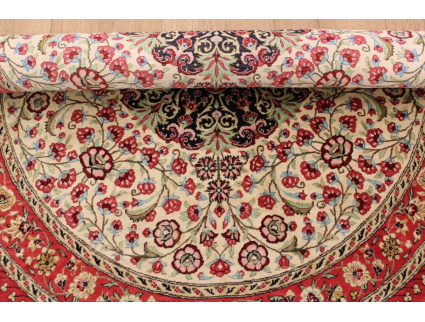 Round Persian carpet Ghom silk 100 cm