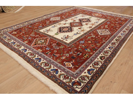 Persian carpet "Ghashghai" with silk 240x184 cm