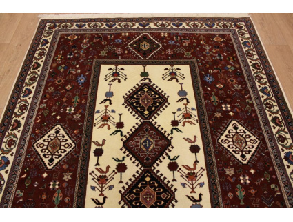 Persian carpet "Ghashghai" with silk 240x184 cm