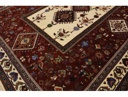 Persian carpet "Ghashghai" with silk 240x184 cm