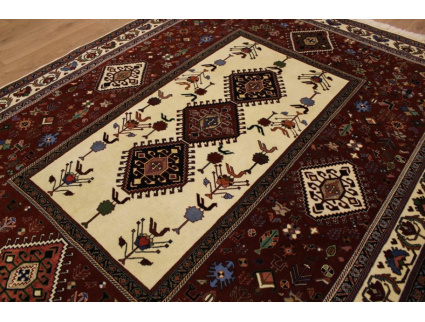 Persian carpet "Ghashghai" with silk 240x184 cm