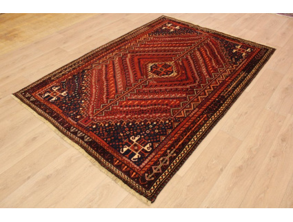 Persian carpet Ghashghai pure wool 252x172 cm