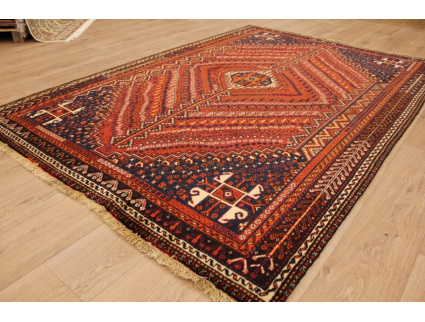 Persian carpet Ghashghai pure wool 252x172 cm