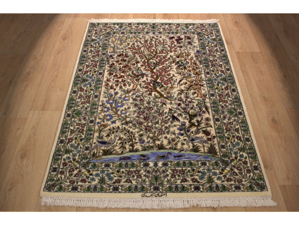 Perser Teppich "Isfahan" mit Seide 172x115 cm