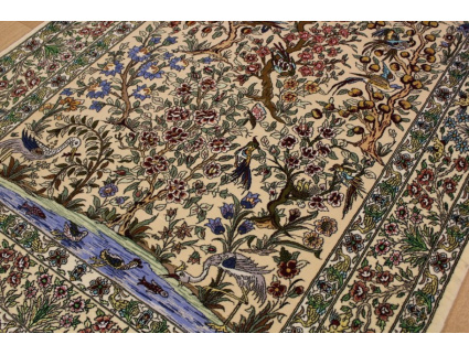 Perser Teppich "Isfahan" mit Seide 172x115 cm