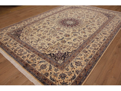 Persian carpet Nain 6la with  silk 303x205 cm