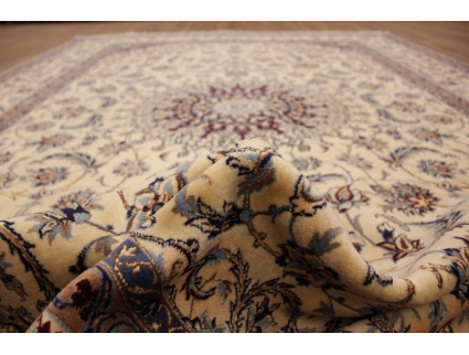 Persian carpet Nain 6la with  silk 303x205 cm