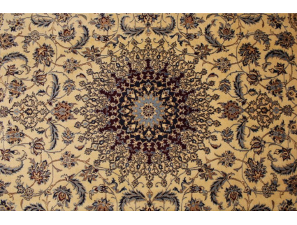 Persian carpet Nain 6la with  silk 303x205 cm