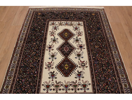 Persian carpet "Ghashghai" pure Wool 215x158 cm Beige