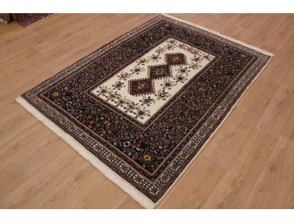 Persian carpet "Ghashghai" pure Wool 215x158 cm Beige