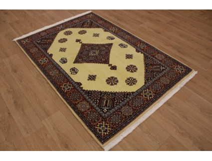 Persian carpet "Ghom" virgin wool 210x145 cm