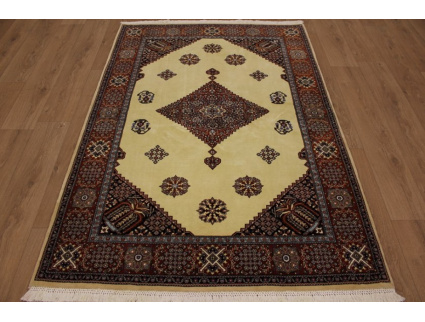 Persian carpet "Ghom" virgin wool 210x145 cm