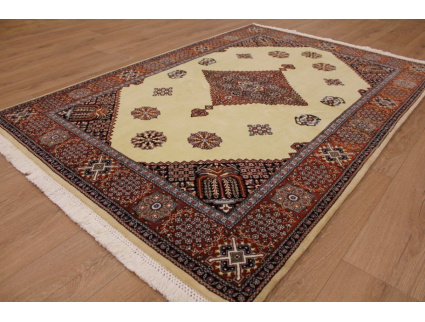 Persian carpet "Ghom" virgin wool 210x145 cm