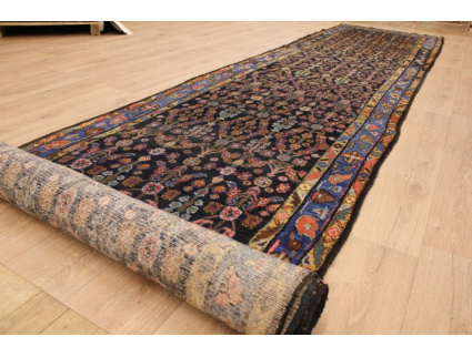 Antique Persian Runner Malayer 672x115 cm Dark blue